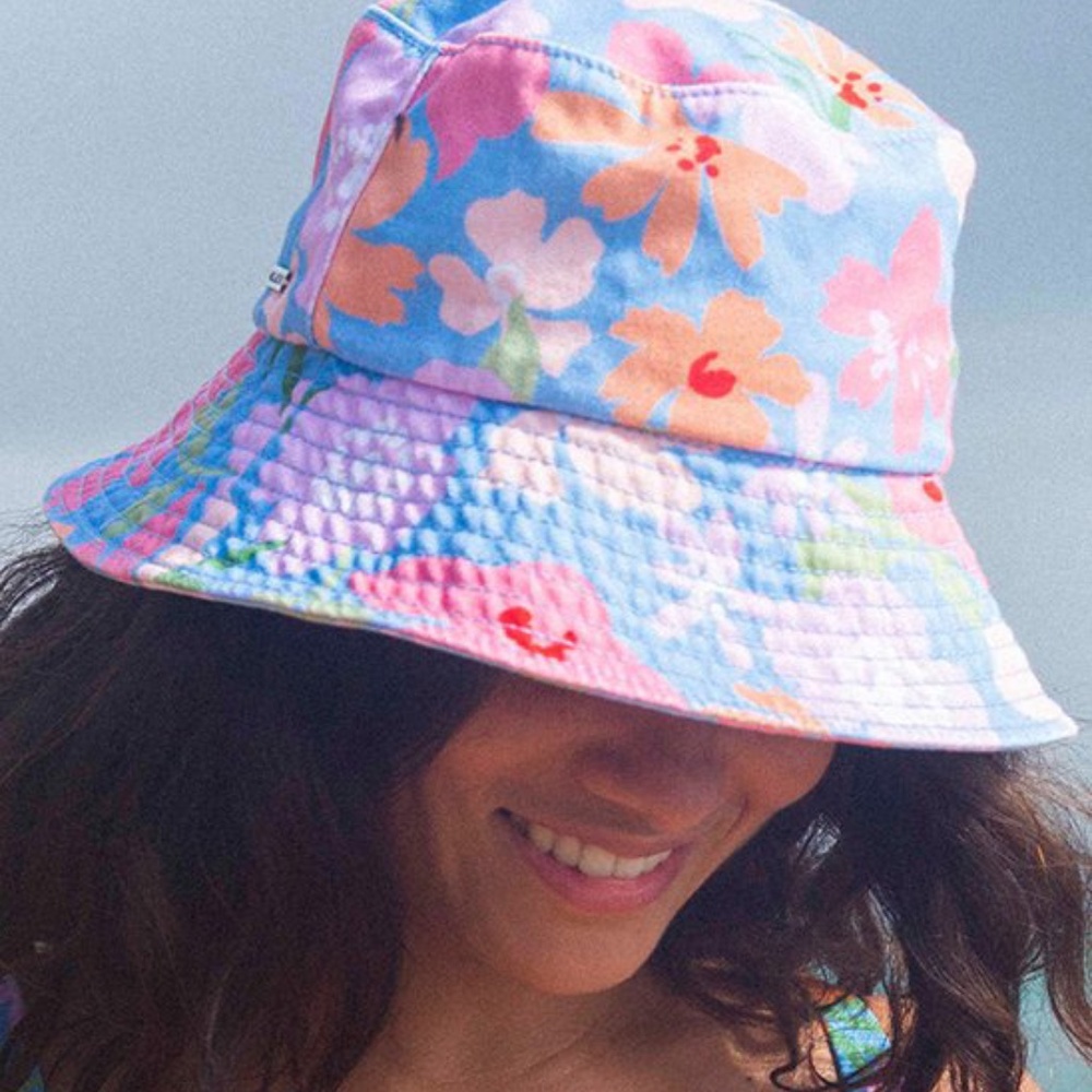 Billabong Still Single Bucket Hat- Blue Floral
